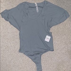 Free people blue body suit